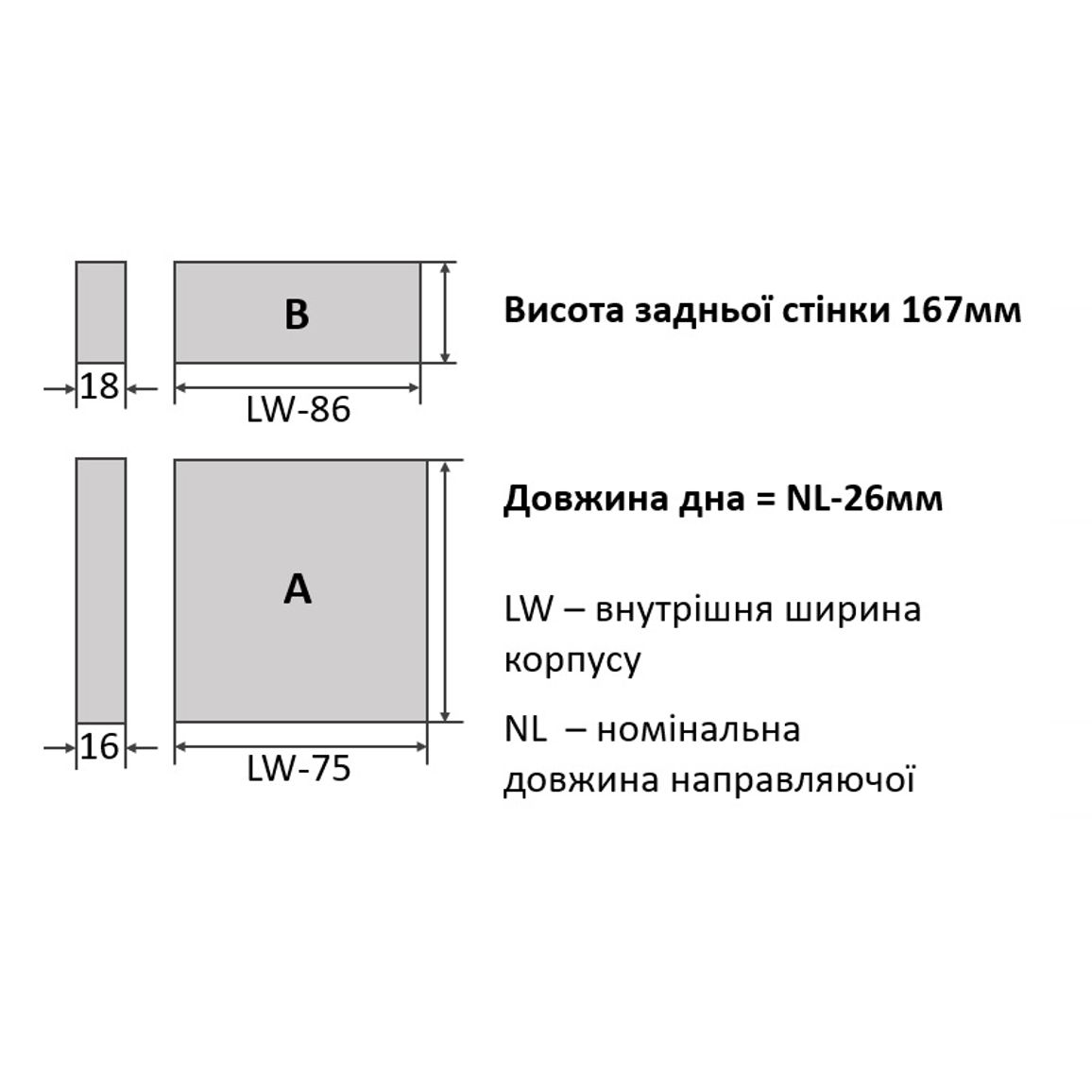 Комплект Muller Box profi line L=270 Н=178 антрацит
