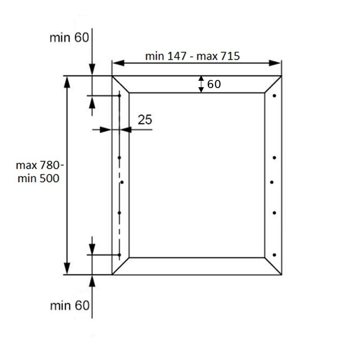 Профиль Finta горизонтальный 60X30 L4.3, Scilm Профиль Finta горизонтальный 60X30 L4.3, Scilm