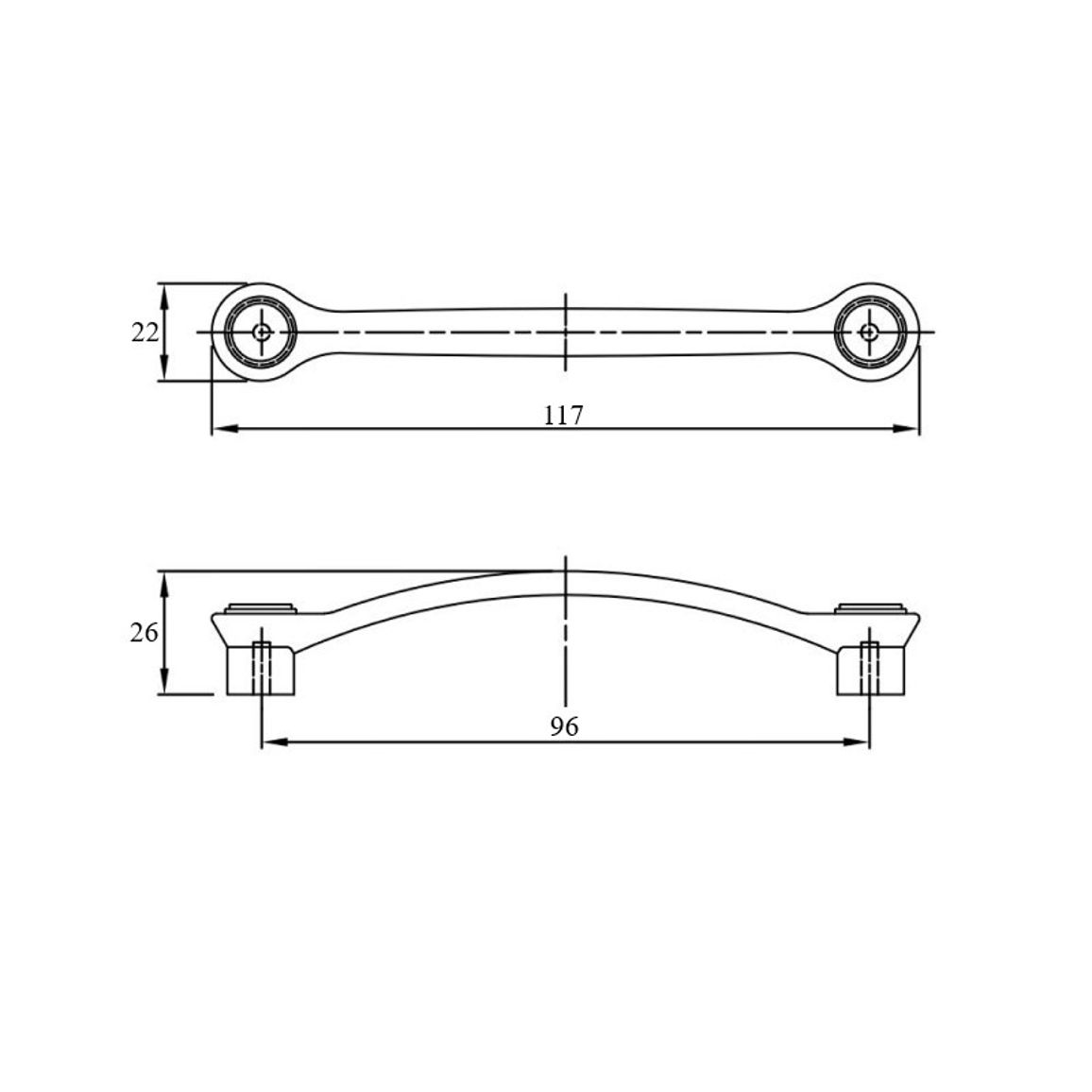 Ручка D-122/96 G4 AN Ручка D-122/96 G4 AN