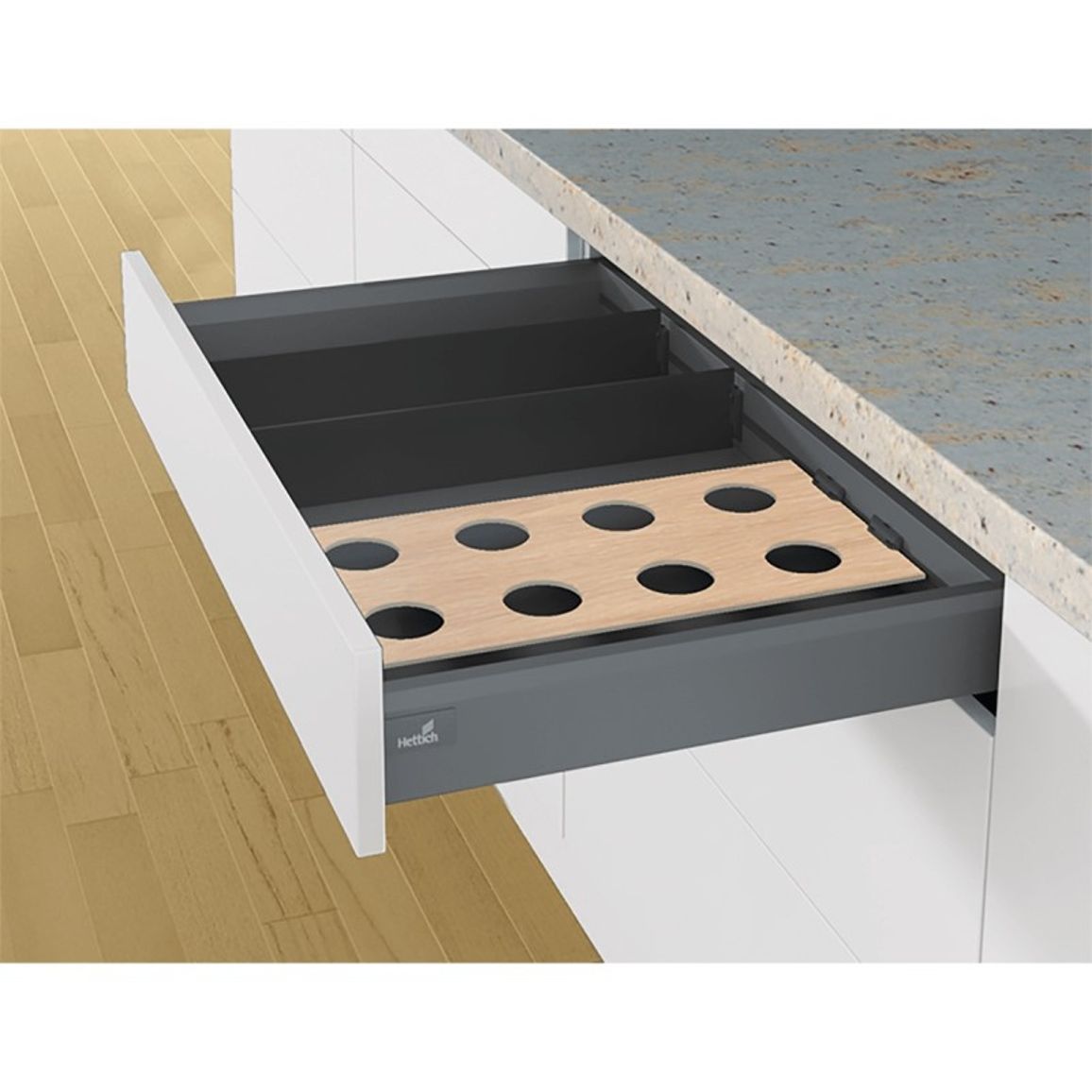 Профіль OrgaStripe L = 1100мм, антрацит (9203254) Hettich Профіль OrgaStripe L = 1100мм, антрацит (9203254) Hettich