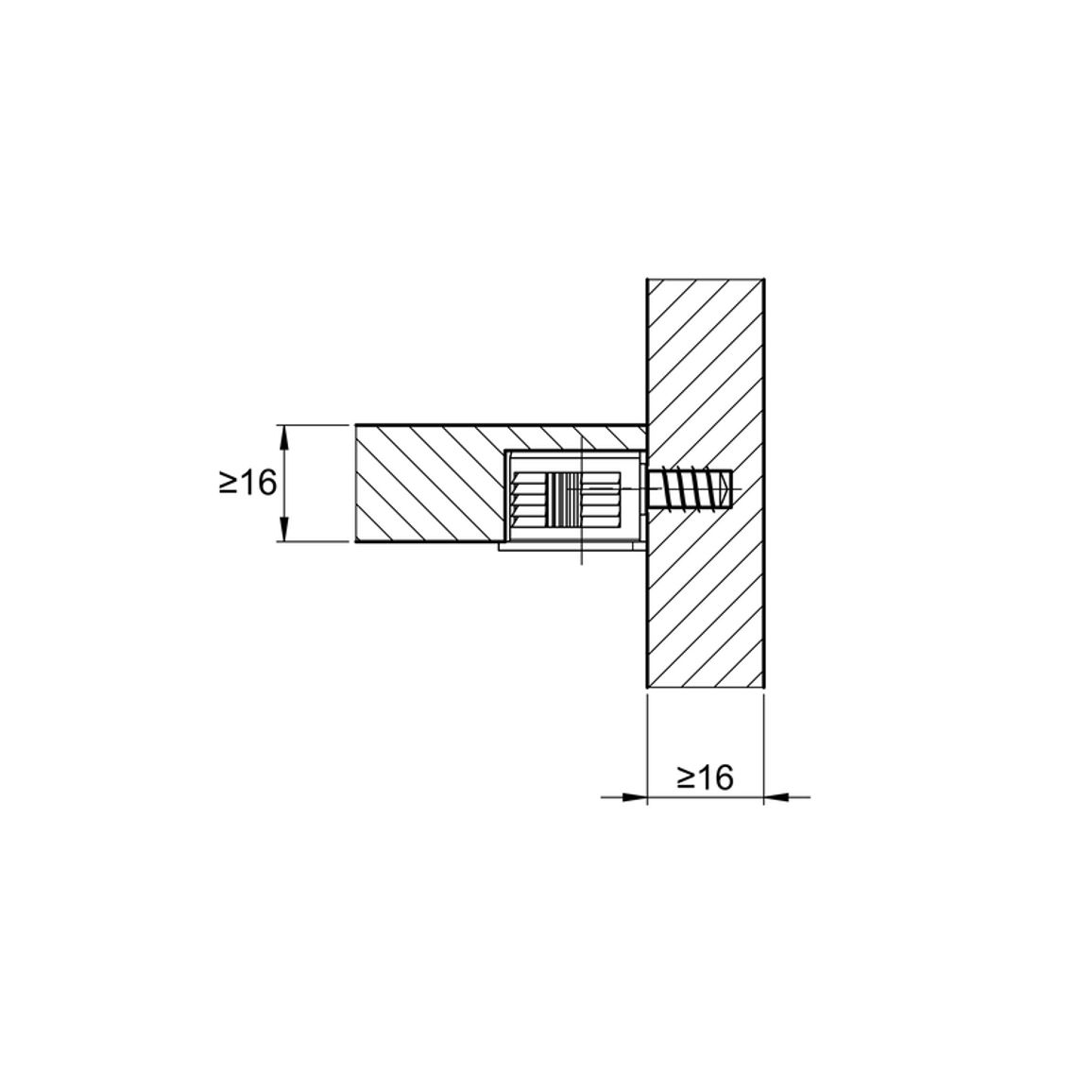 Стяжка VB 35/16, цинк (9117653) Hettich Стяжка VB 35/16, цинк (9117653) Hettich