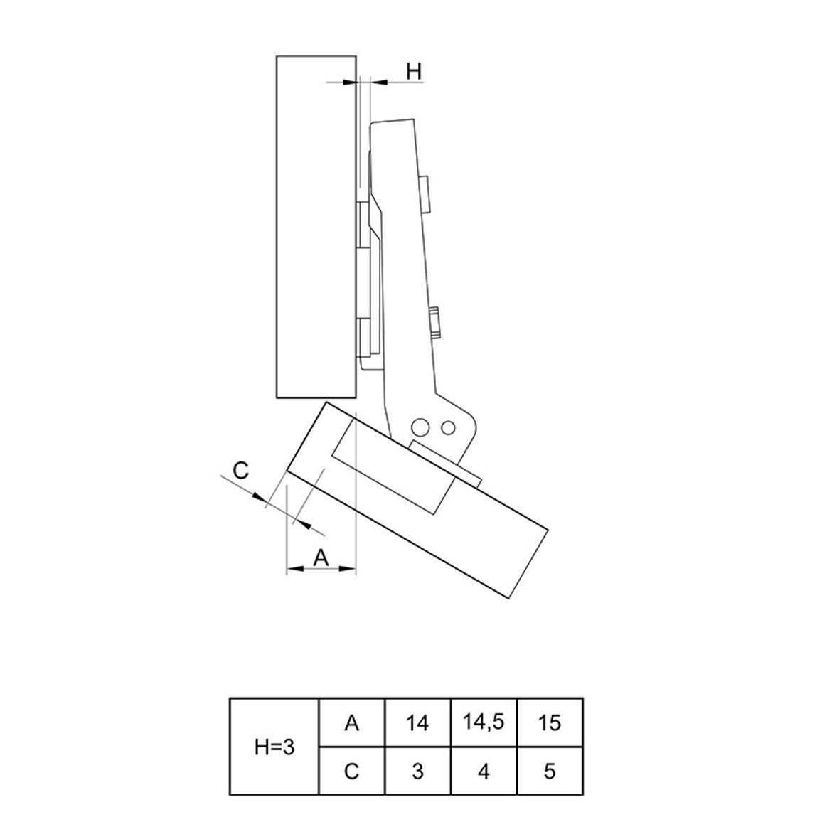 Завіса Clip-on, 30°,Intermat 9936 ,накладна, нікель (77690) Hettich Завіса Clip-on, 30°,Intermat 9936 ,накладна, нікель (77690) Hettich