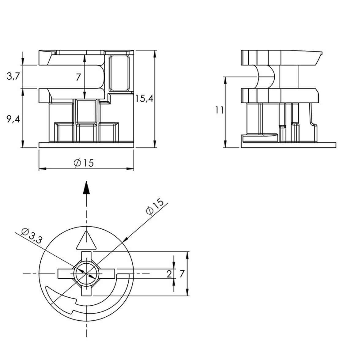 Эксцентриковая стяжка Rastex 15/22, цинк (1048254) Hettich Эксцентриковая стяжка Rastex 15/22, цинк (1048254) Hettich