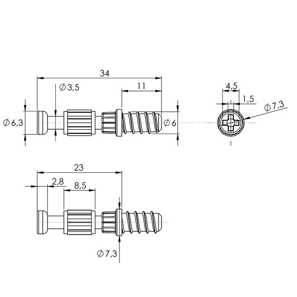 Дюбель Twister под Rastex DU 243 (9047862) Hettich Дюбель Twister под Rastex DU 243 (9047862) Hettich