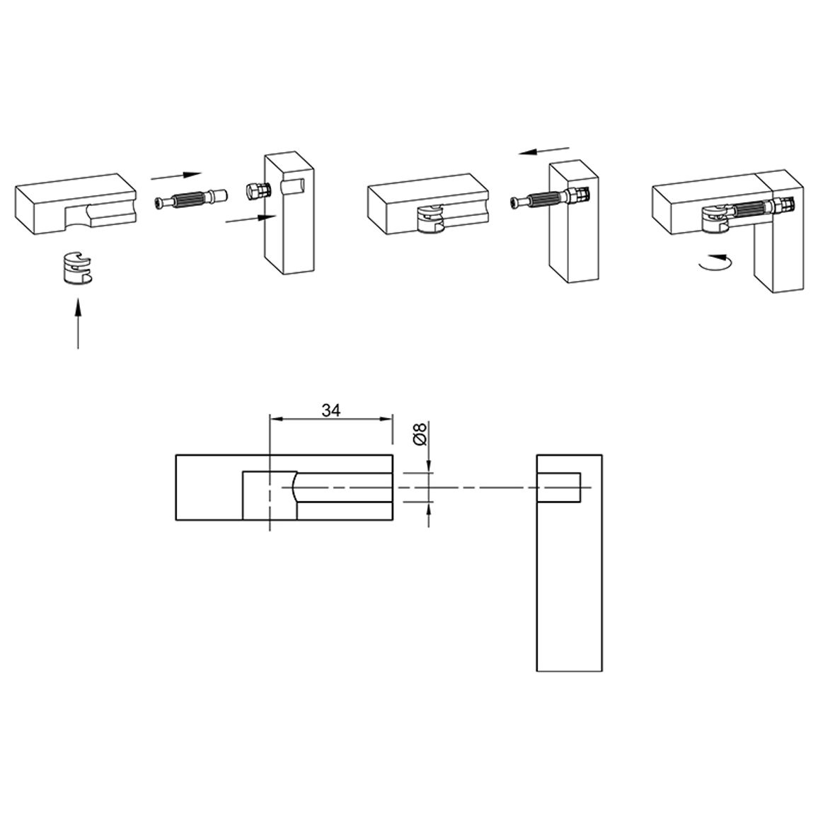 Дюбель Twister под Rastex DU 644, М6 (9047864) Hettich Дюбель Twister под Rastex DU 644, М6 (9047864) Hettich