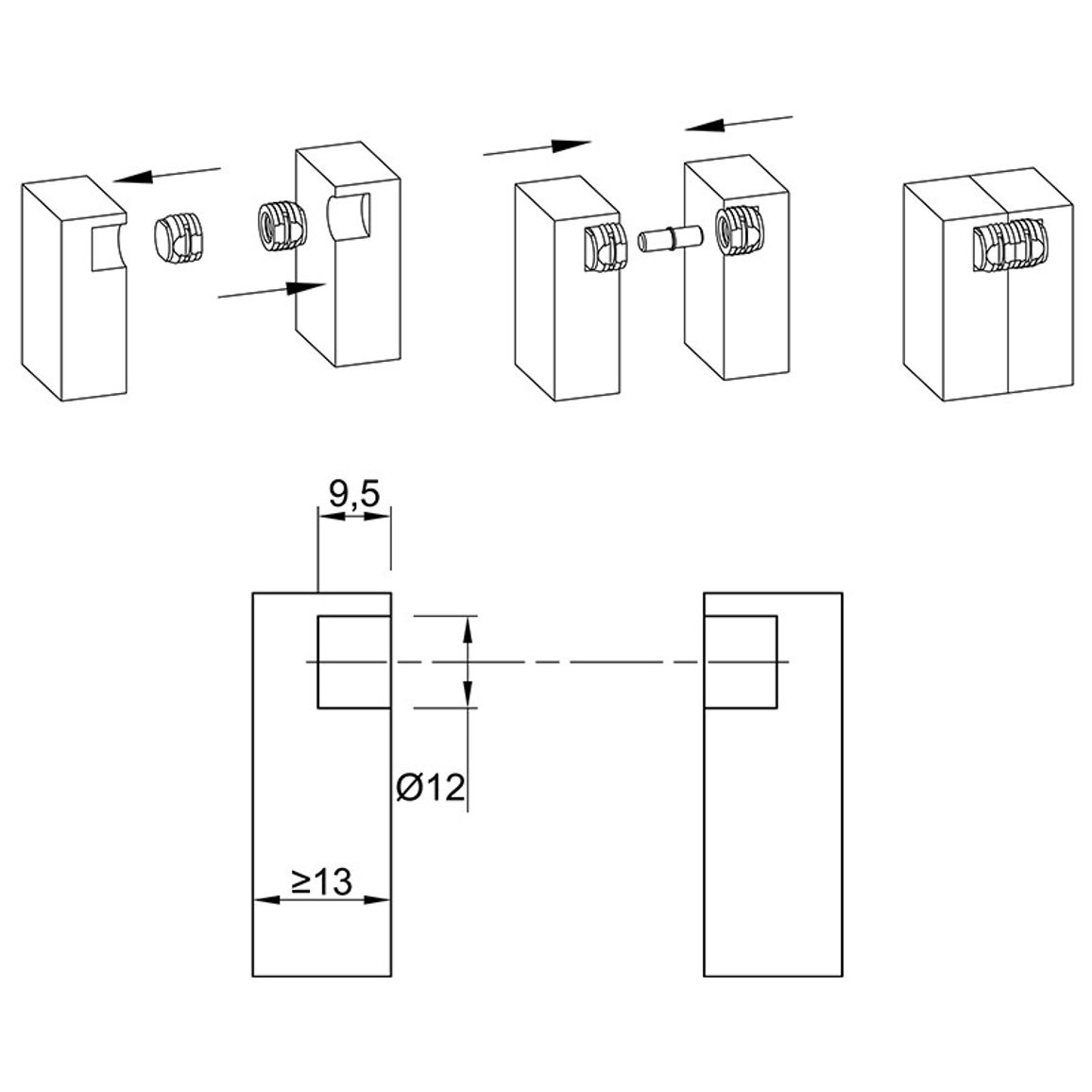 Стяжка Everfix (1067695) Hettich Стяжка Everfix (1067695) Hettich