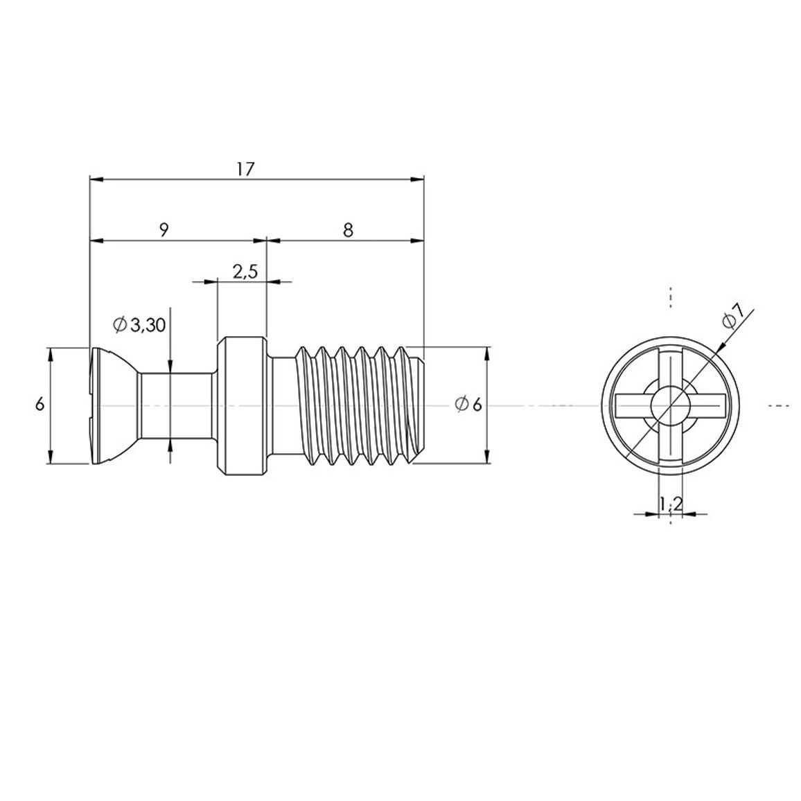 Дюбель под стяжку VB DU 648 (1035241) Hettich Дюбель под стяжку VB DU 648 (1035241) Hettich