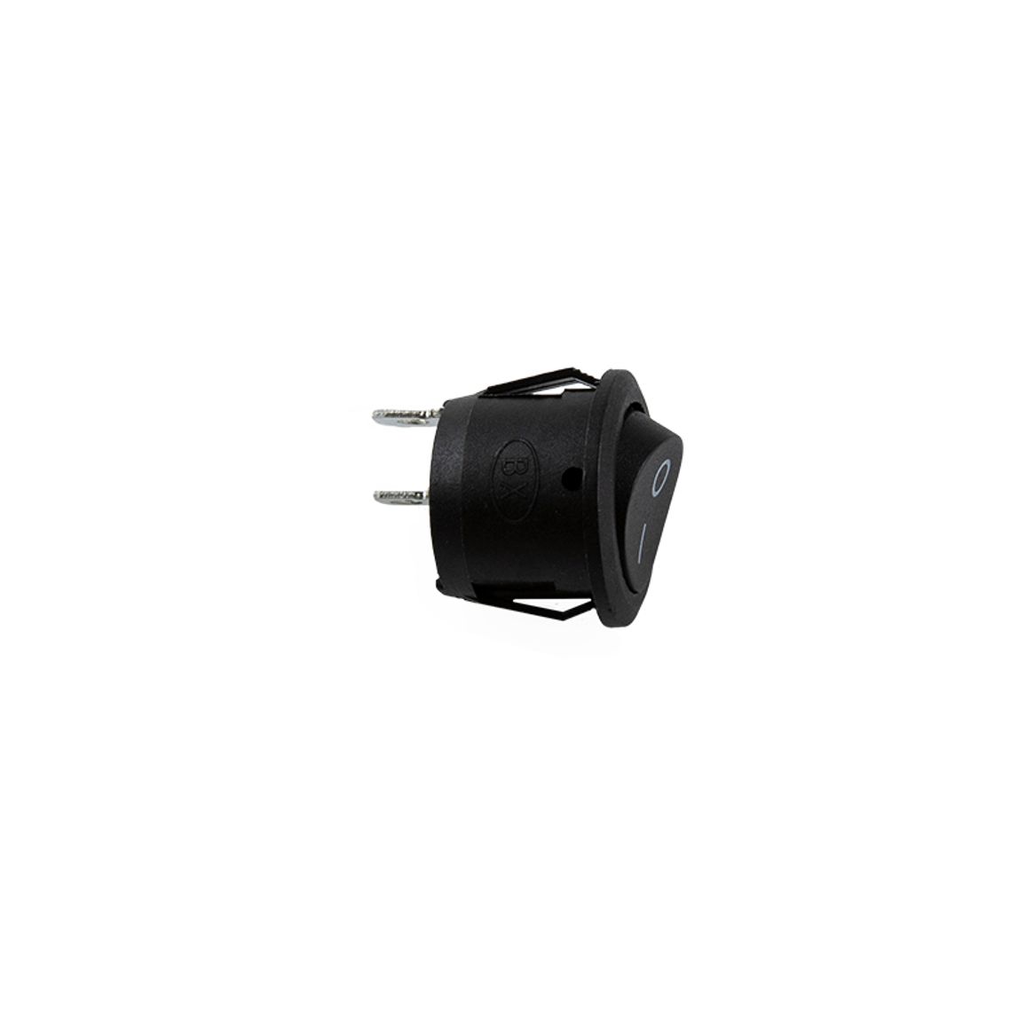 Вимикач кнопковий круглий, 220V/12V, 6А, 23 мм, чорний Вимикач кнопковий круглий, 220V/12V, 6А, 23 мм, чорний