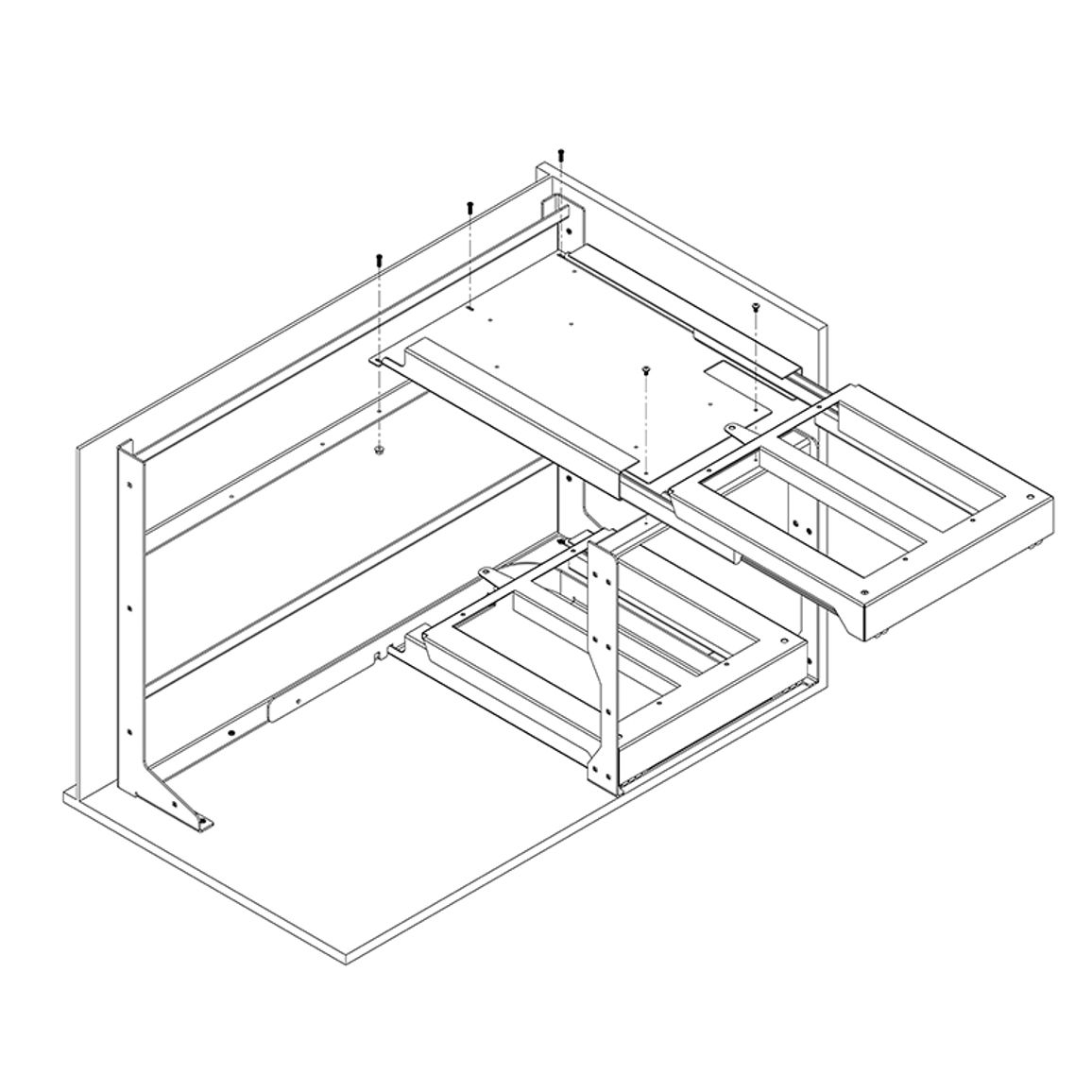 Полки FlyBOX (900мм), графит, Galaxy VIBO (FLYB45OMVGF) Полки FlyBOX (900мм), графит, Galaxy VIBO (FLYB45OMVGF)