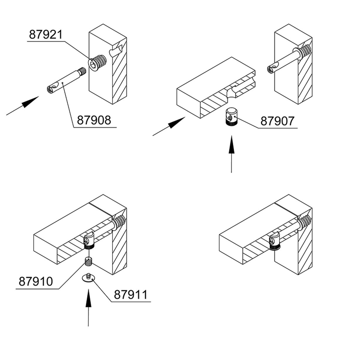 Дюбель для стяжки Housing, D=7, L=45, метал, (TF04) Permo Дюбель для стяжки Housing, D=7, L=45, метал, (TF04) Permo