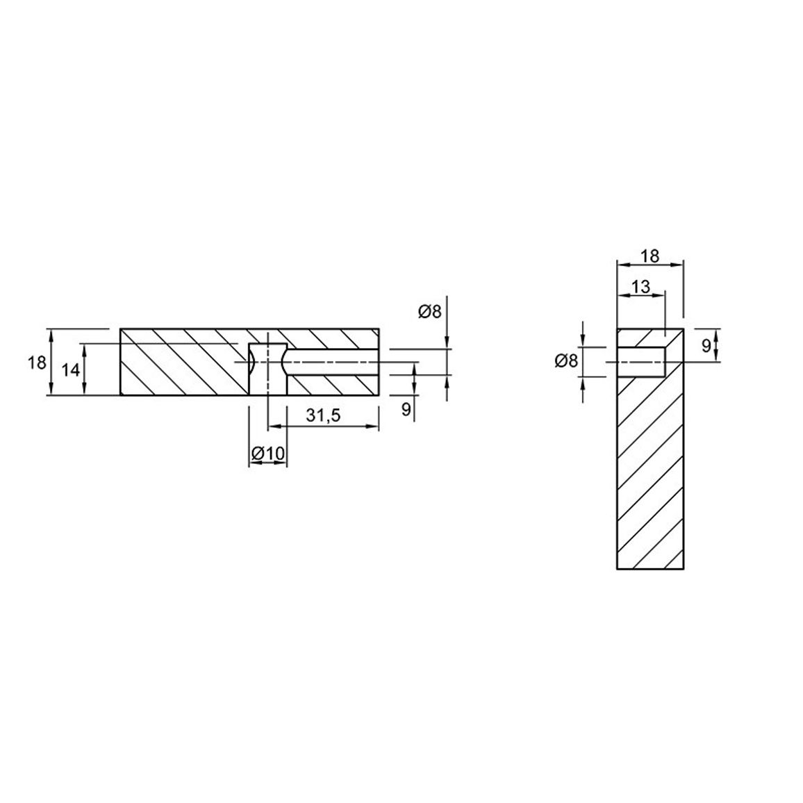 Дюбель для стяжки Housing, D=7, L=45, метал, (TF04) Permo Дюбель для стяжки Housing, D=7, L=45, метал, (TF04) Permo