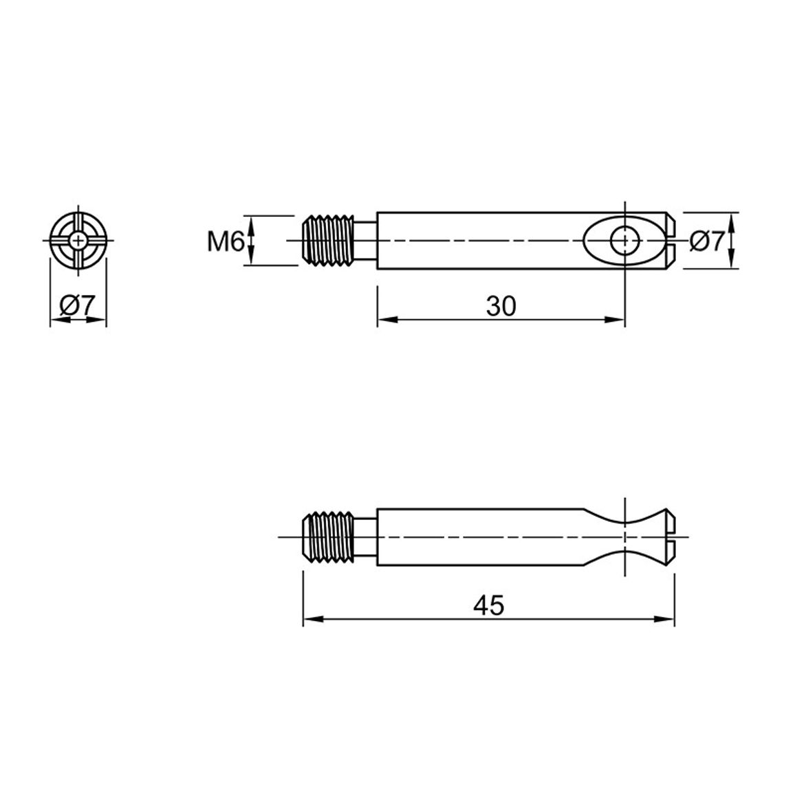 Дюбель для стяжки Housing, D=7, L=45, метал, (TF04) Permo Дюбель для стяжки Housing, D=7, L=45, метал, (TF04) Permo