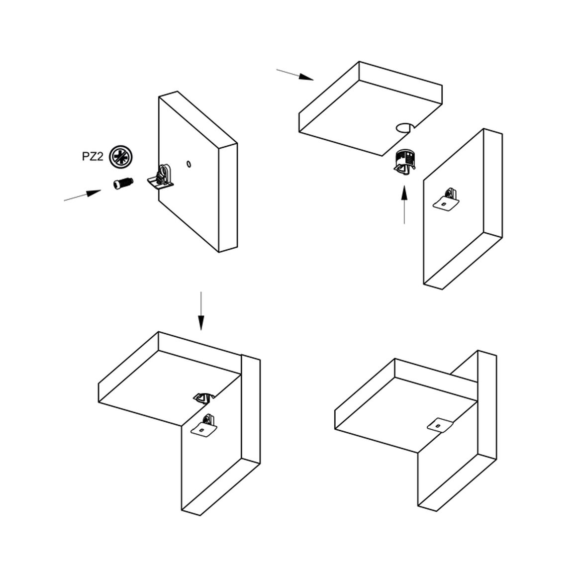 Стяжка для полок 18 мм Shelf Block D=15, Permo Стяжка для полок 18 мм Shelf Block D=15, Permo