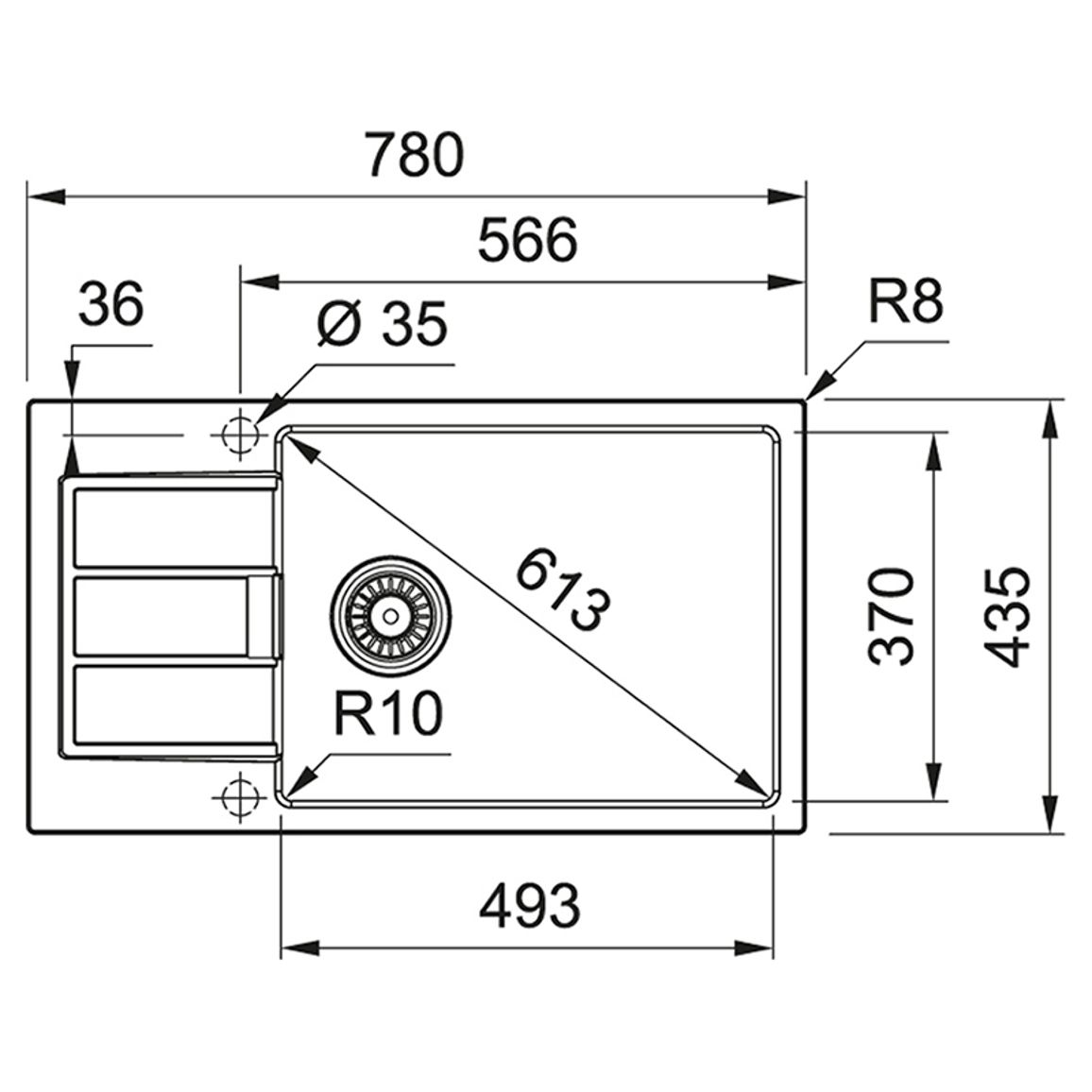 Мийка з сифоном тектонайт S2D Slim 611-78 XL маскарпоне Franke (143.0627.386) уцінка Мийка з сифоном тектонайт S2D Slim 611-78 XL маскарпоне Franke (143.0627.386) уцінка