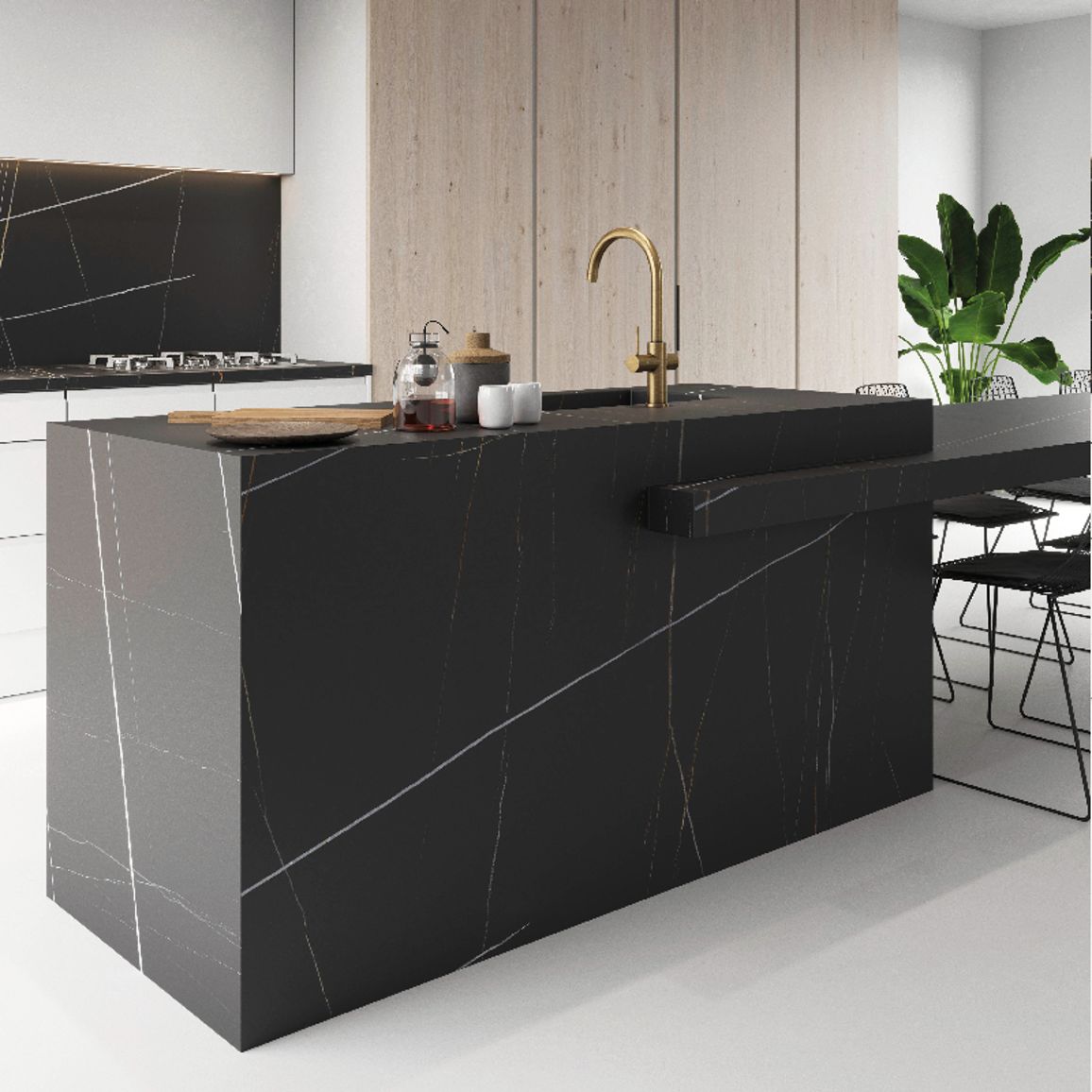 Керамогранит Inalco Azalai Negro natural 4мм 3200Х1600 Керамогранит Inalco Azalai Negro natural 4мм 3200Х1600
