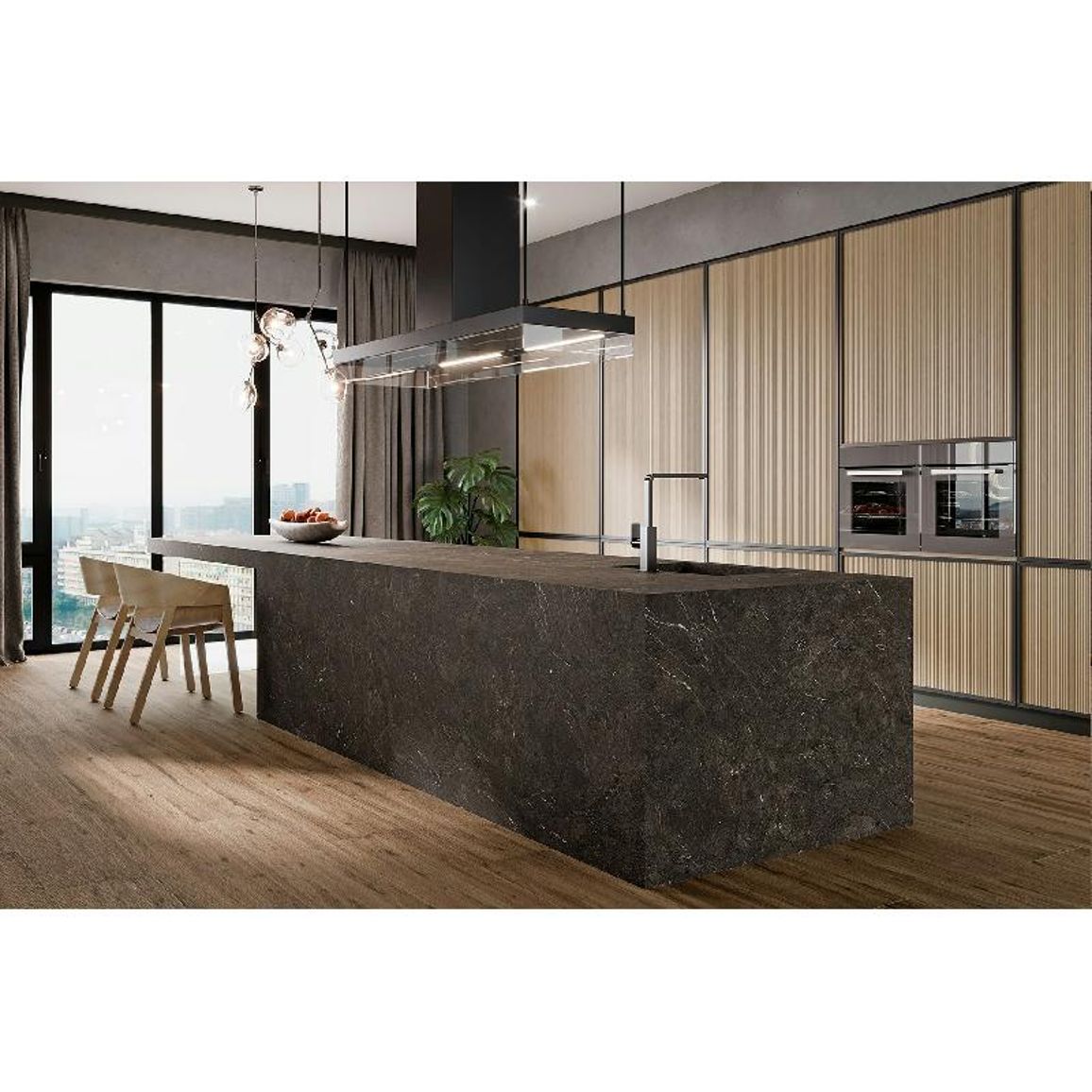 Керамогранит Inalco Umbra Marron abujardado 12mm 3200Х1600 Керамогранит Inalco Umbra Marron abujardado 12mm 3200Х1600