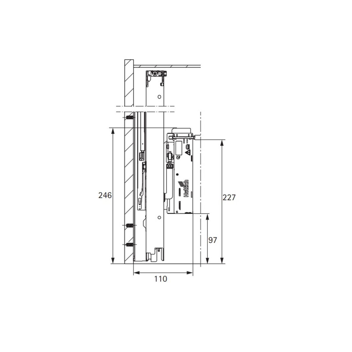 Actro YOU/5D Механизм Push to open Silent 8-20кг (9257891) Hettich Actro YOU/5D Механизм Push to open Silent 8-20кг (9257891) Hettich