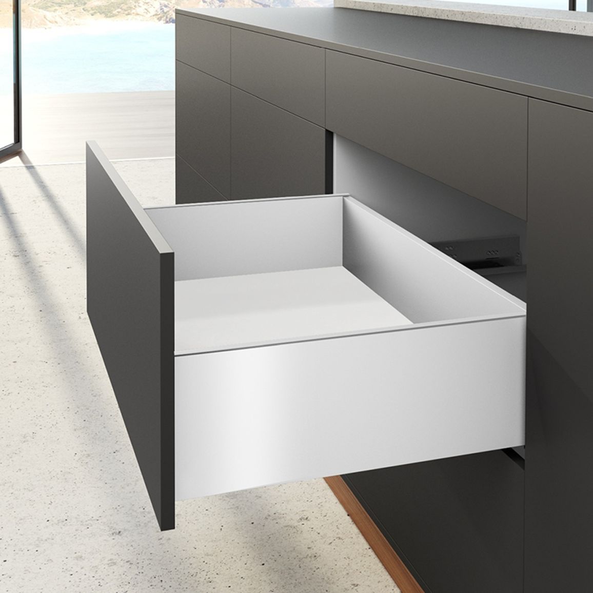 Комплект ящика AvanTech YOU Q L=600 H=187 белый Hettich Комплект ящика AvanTech YOU Q L=600 H=187 белый Hettich