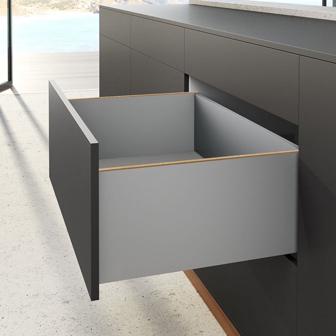 Комплект ящика AvanTech YOU Q L=600 H=251 серебро Hettich Комплект ящика AvanTech YOU Q L=600 H=251 серебро Hettich