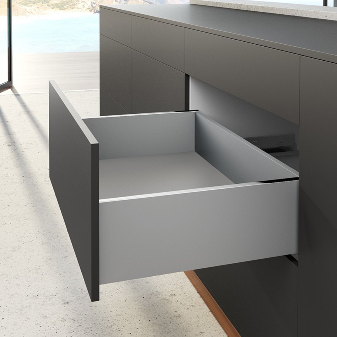 Комплект ящика AvanTech YOU А L=400 H=187 серебро Hettich Комплект ящика AvanTech YOU А L=400 H=187 серебро Hettich