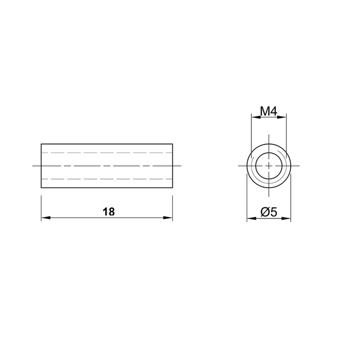 Резьбовая втулка M4 L=18, сталь (100493901) Hettich Резьбовая втулка M4 L=18, сталь (100493901) Hettich