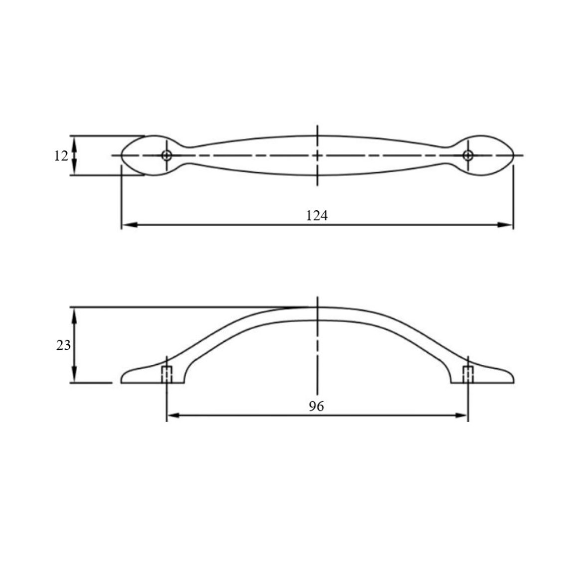 Ручка JH 40. 001/96 G5 никель Ручка JH 40. 001/96 G5 никель
