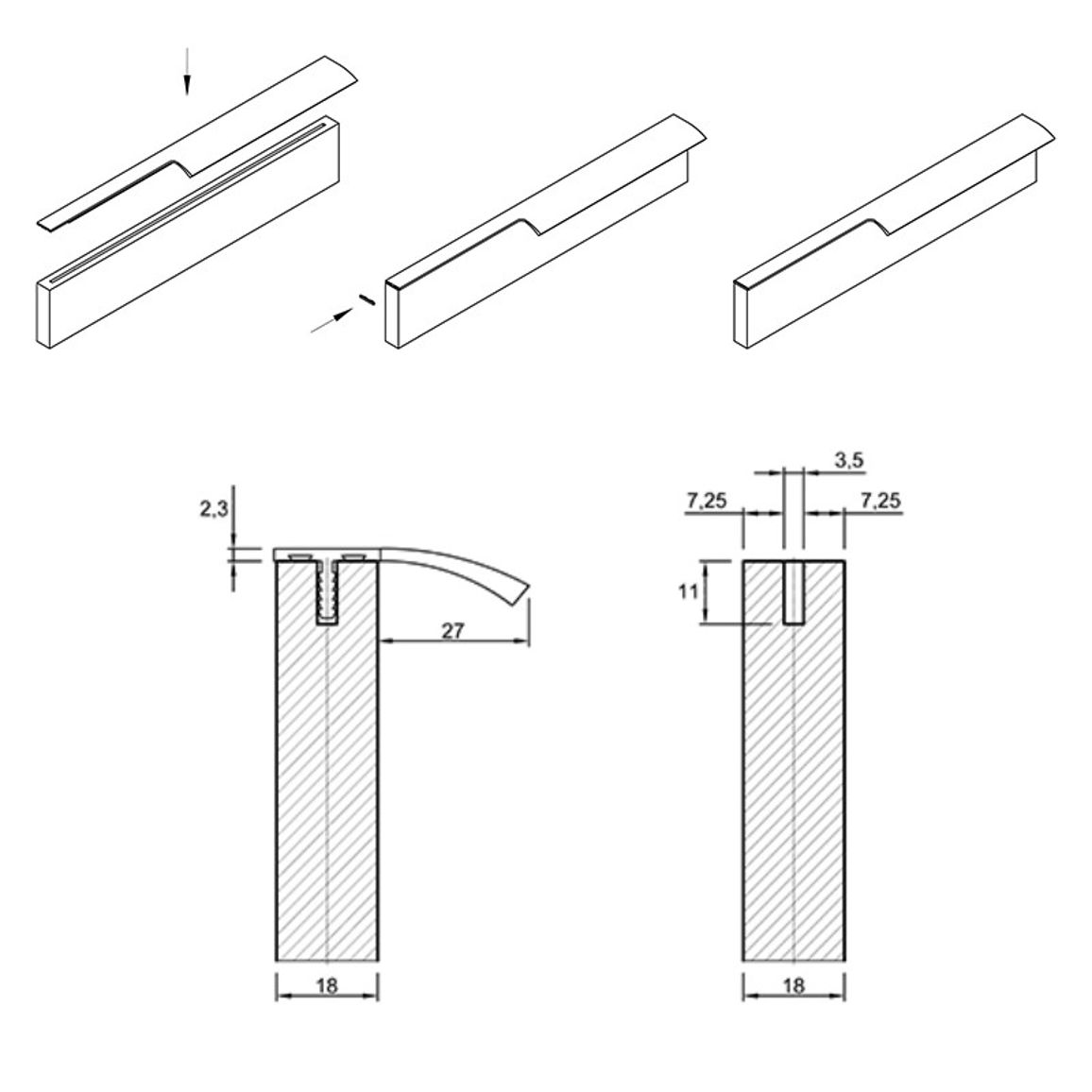 Ручка Ferro Fiori M 0018.900 нікель Ручка Ferro Fiori M 0018.900 нікель