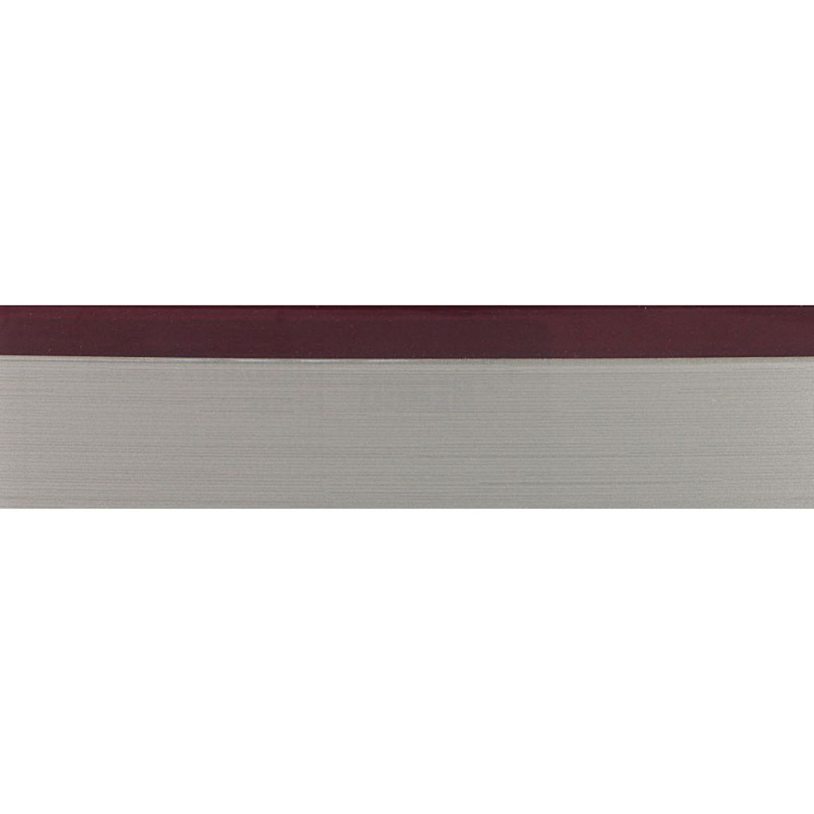 2768E Крайка ПММА Visions V-Nut Фіолетовий/Нержавійка 23х1,3мм (100 м.п.) REHAU