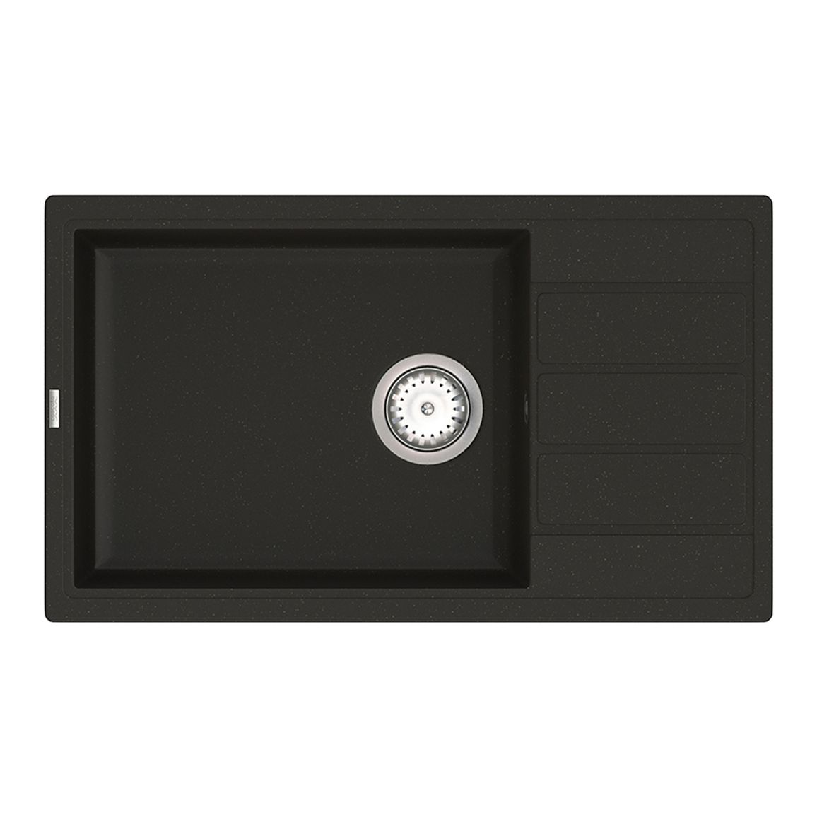 Мийка гранітна Model E 010.76 XL чорний Cascata Мийка гранітна Model E 010.76 XL чорний Cascata