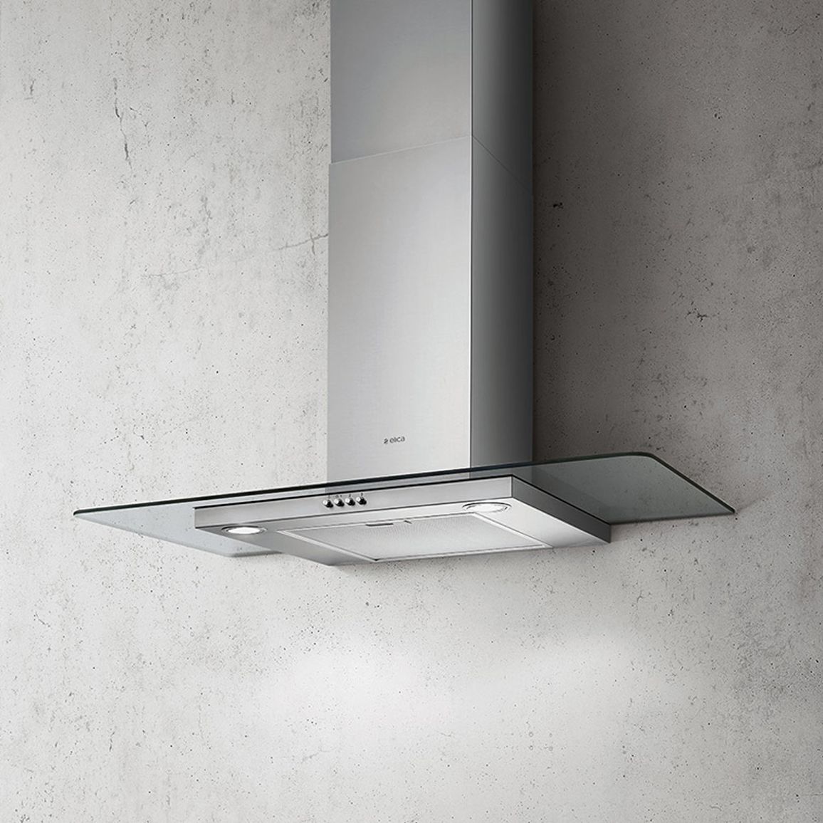 Вытяжка Купольная FLAT GLASS IX A/90 Нерж. ELICA Вытяжка Купольная FLAT GLASS IX A/90 Нерж. ELICA