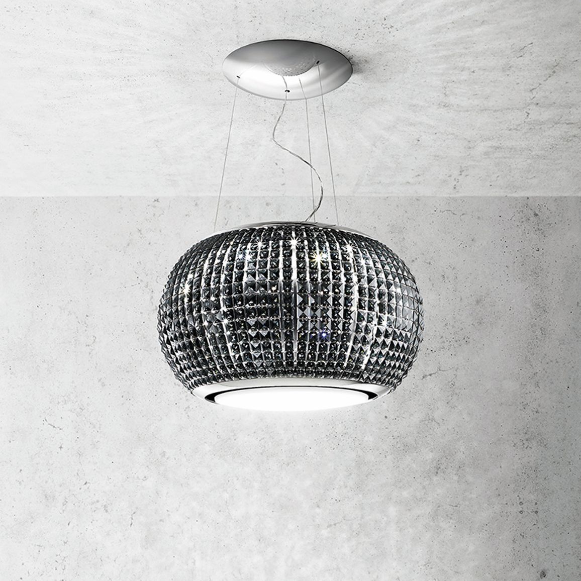 Вытяжка Островная INTERSTELLAR BL/F/65 Черная ELICA