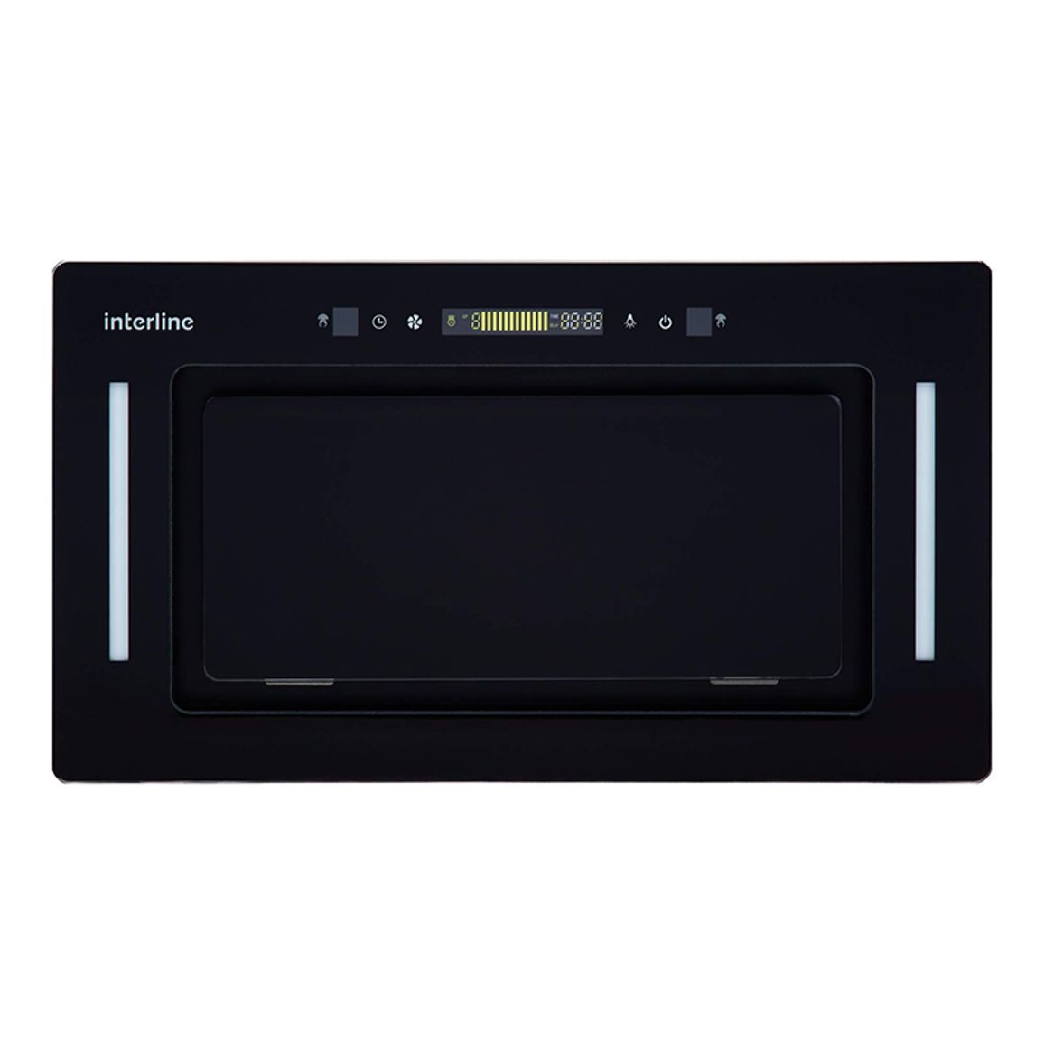Вытяжка встроенная JOLLY BL A/60/GL/K 600мм черная INTERLINE