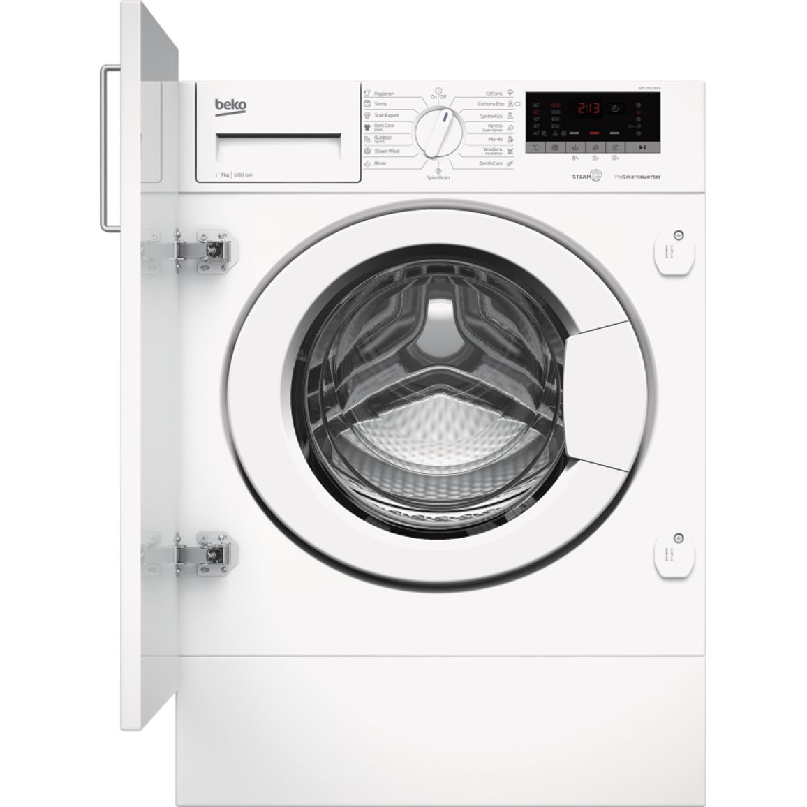 Встраиваемая стиральная машина 60см WITC7612B0W Beko