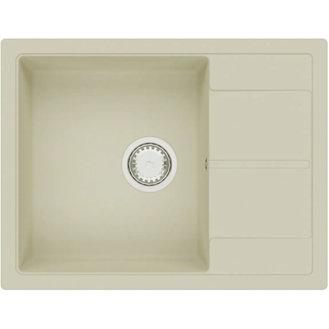 Мойка гранит Cubix 65x50 кремовый Fabiano