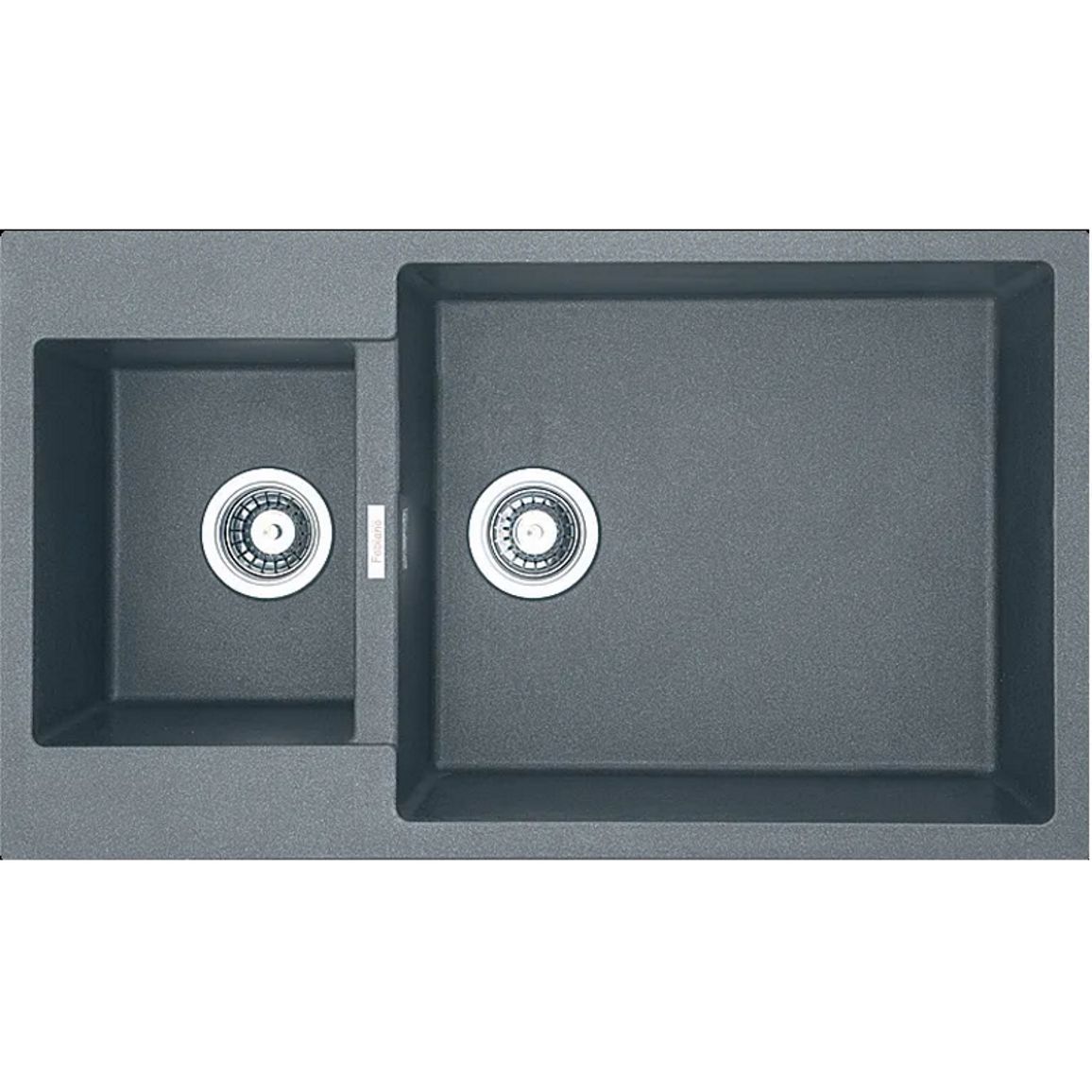 Мойка гранит Quadro 86x50x15 титаниум Fabiano Мойка гранит Quadro 86x50x15 титаниум Fabiano