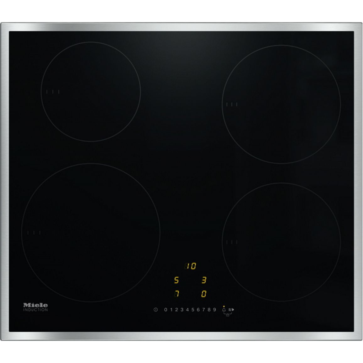 Индукционная варочная поверхность KM 7201 FR черная Miele Индукционная варочная поверхность KM 7201 FR черная Miele