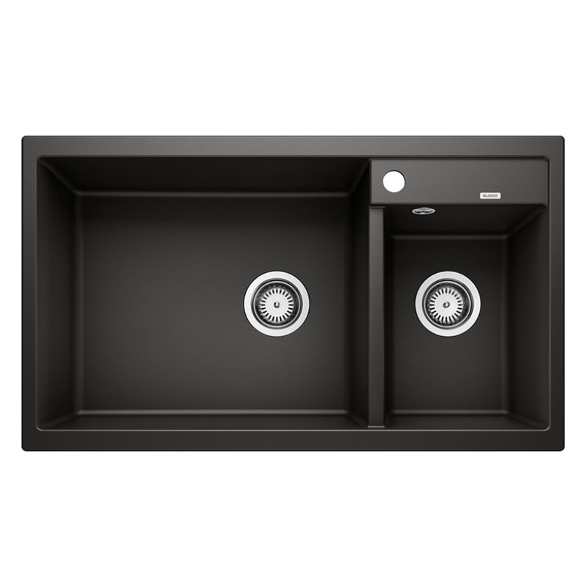 Мойка METRA 9 SILGRANIT (мпс./врезная) черный (чаша слева) BLANCO (525936) Мойка METRA 9 SILGRANIT (мпс./врезная) черный (чаша слева) BLANCO (525936)
