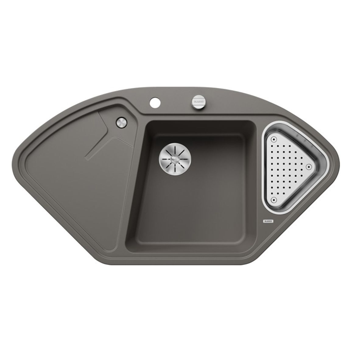 Мойка DELTA II SILGRANIT (мпс./врезная) вулканический серый BLANCO (527238)