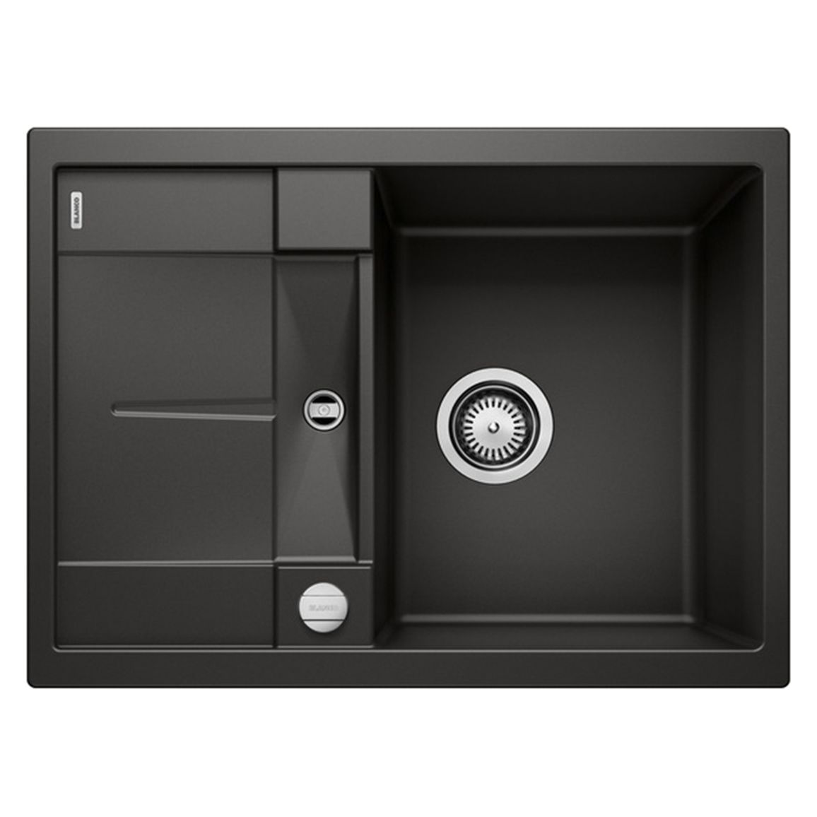 Мойка METRA 45 S Compact SILGRANIT (мпс./врезная) черный, BLANCO (525913)