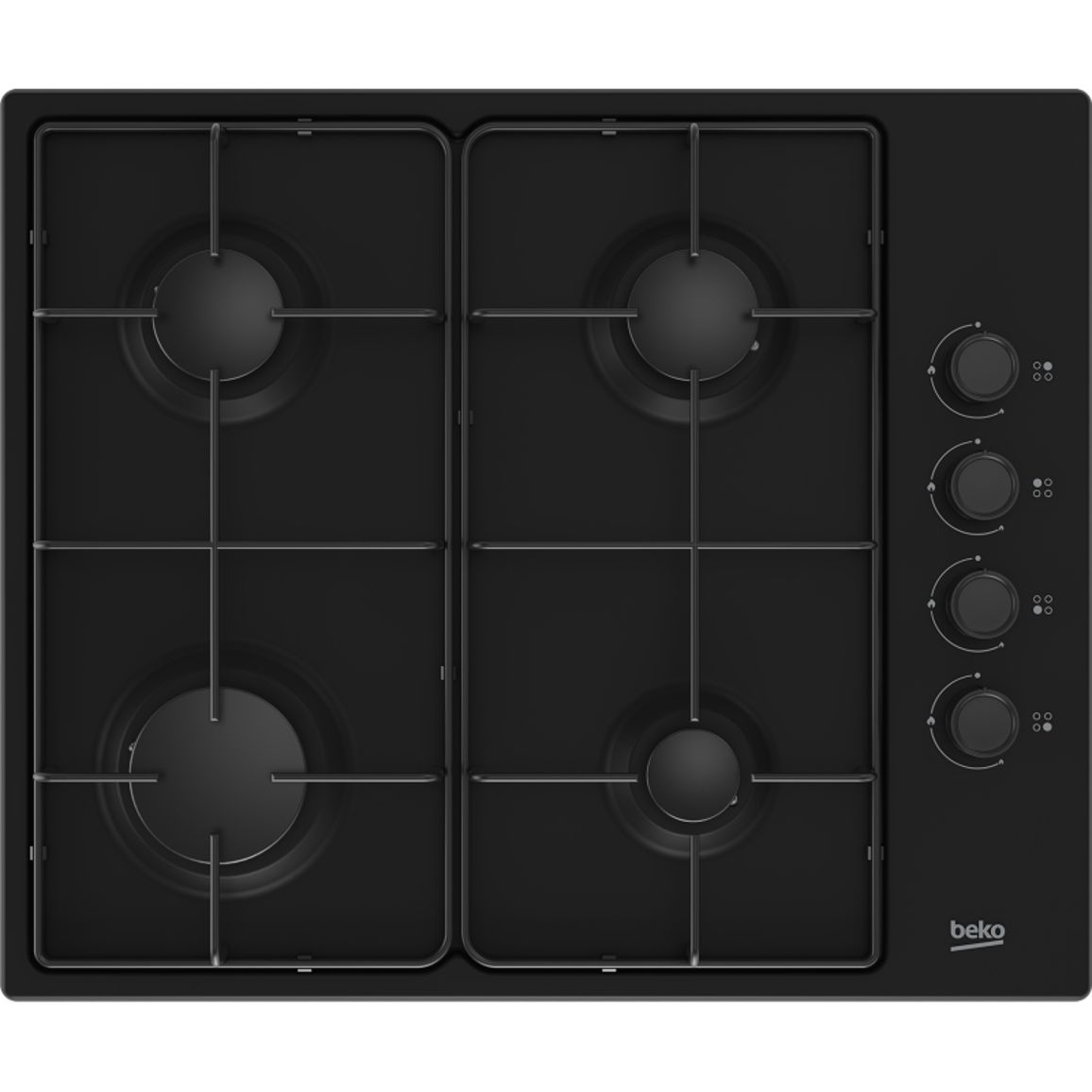Варочная поверхность газовая черная HIGG64123SB Beko Варочная поверхность газовая черная HIGG64123SB Beko