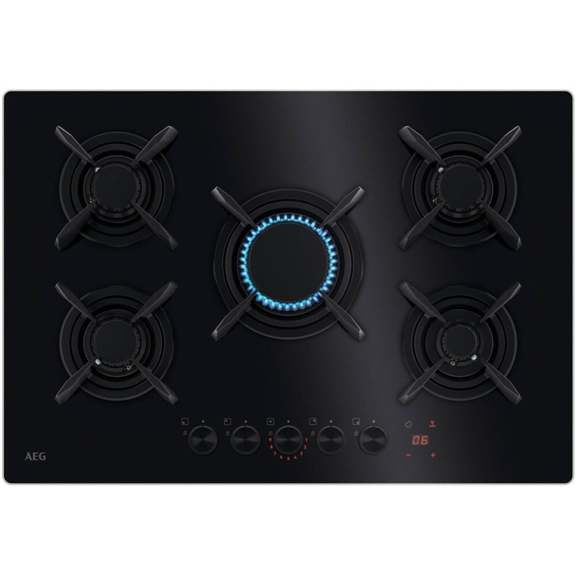 Газовая поверхность HKB75453NB Hob2Hood AEG Газовая поверхность HKB75453NB Hob2Hood AEG