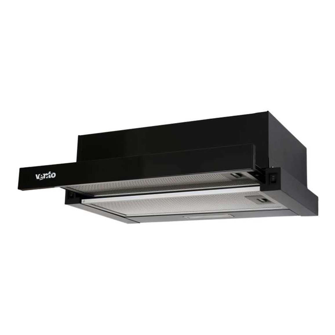 Телескопічна витяжка GARDA 50 BK (500) LED VENTOLUX