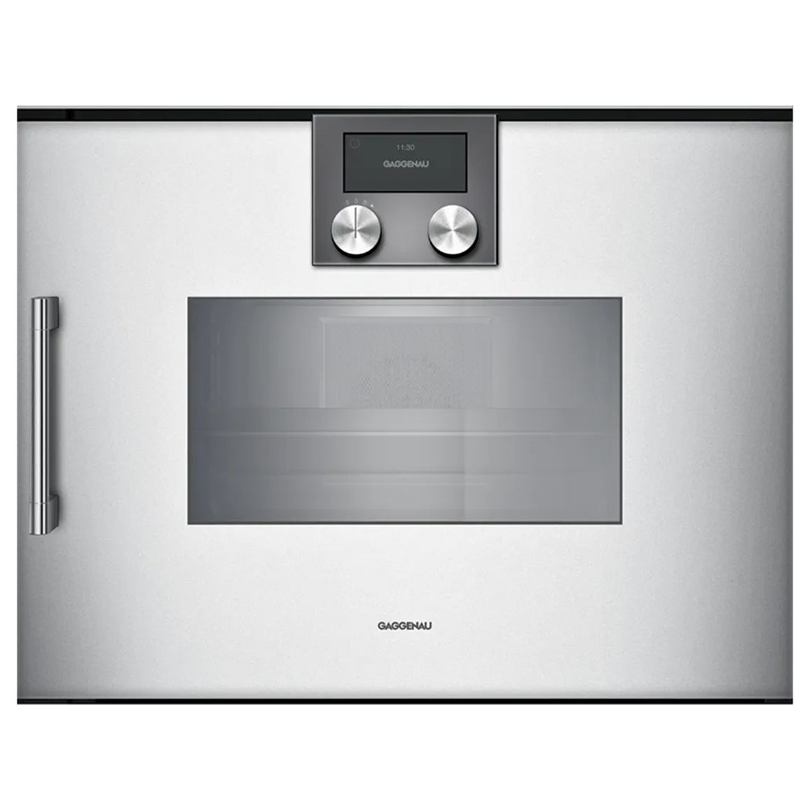 Компактный духовой шкаф-пароварка BSP260131 правый алюминий GAGGENAU Компактный духовой шкаф-пароварка BSP260131 правый алюминий GAGGENAU