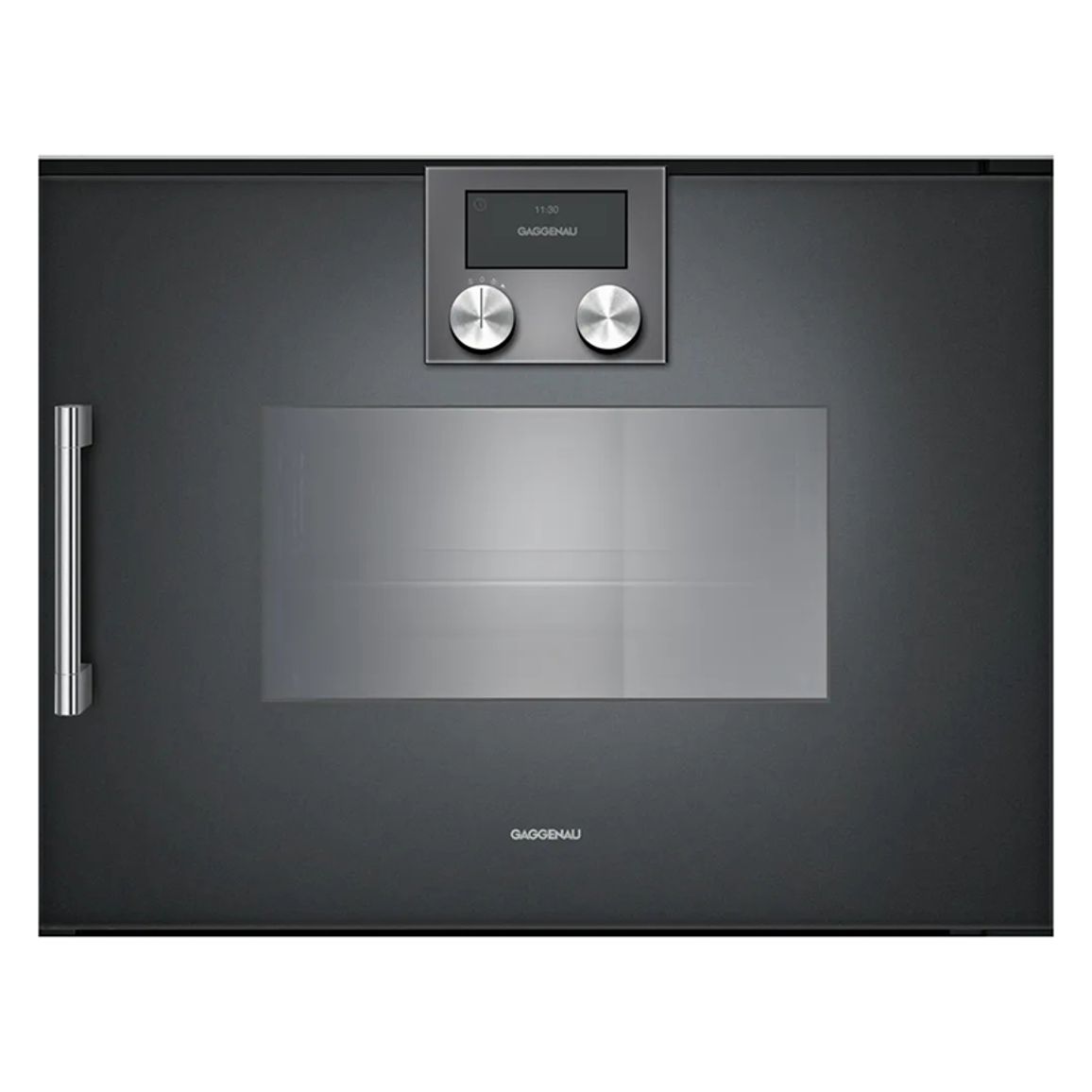 Компактный паровой духовой шкаф BSP220101 правый антрацит GAGGENAU Компактный паровой духовой шкаф BSP220101 правый антрацит GAGGENAU