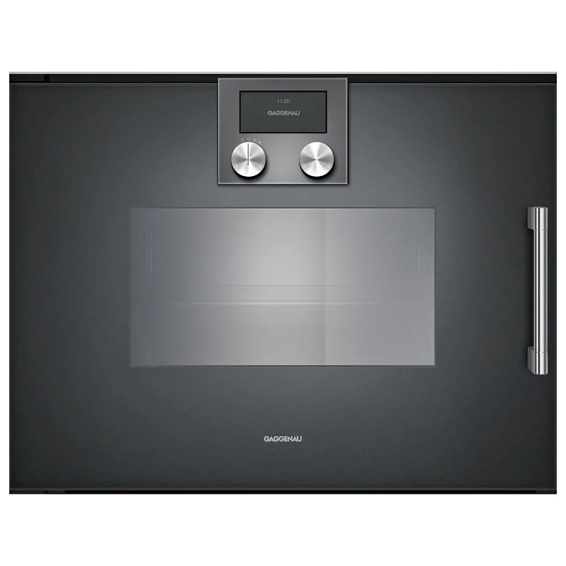 Компактный паровой духовой шкаф BSP221101 левый антрацит GAGGENAU Компактный паровой духовой шкаф BSP221101 левый антрацит GAGGENAU