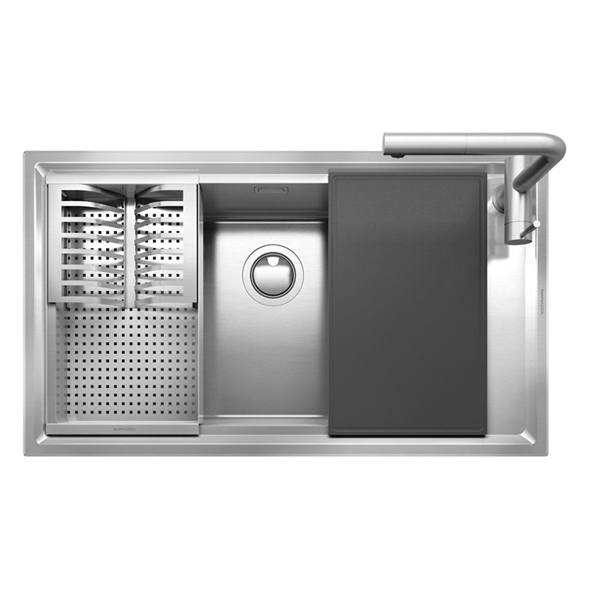 Мийка нерж. сталь EASY KIT 86х50см 1LES91RK Barazza Мийка нерж. сталь EASY KIT 86х50см 1LES91RK Barazza