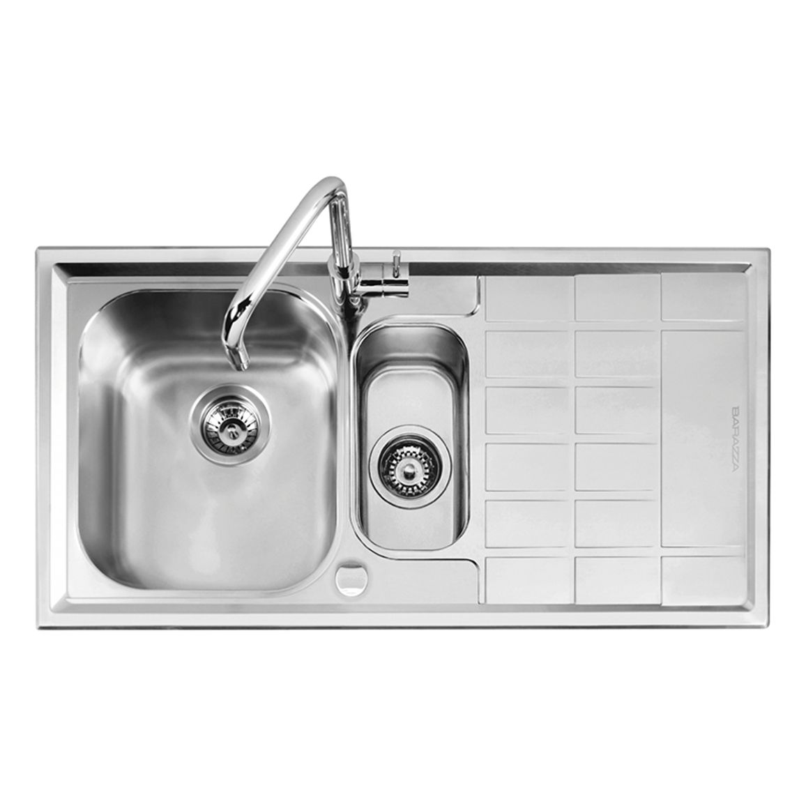 Мойка нерж. сталь B_LEVEL 1½ из чаши 100x50см 1LLV100/D Barazza Мойка нерж. сталь B_LEVEL 1½ из чаши 100x50см 1LLV100/D Barazza