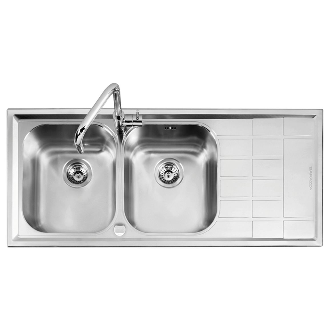 Мойка нерж. сталь B_LEVEL с двумя чашами 116x50см 1LLV120/2D Barazza