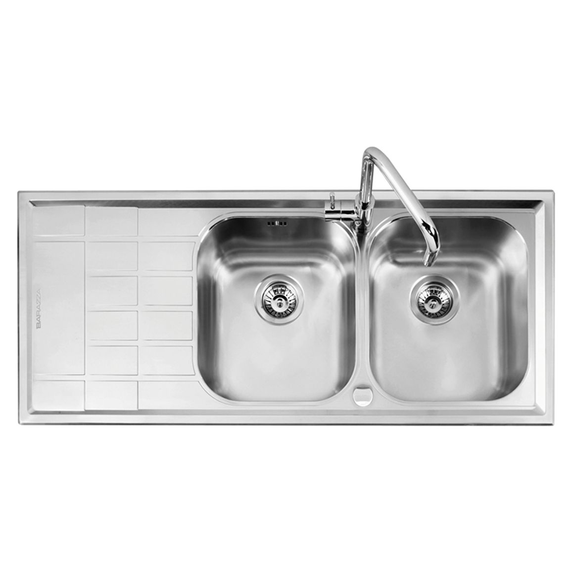 Мойка нерж. сталь B_LEVEL с двумя чашами 116x50см 1LLV120/2S Barazza