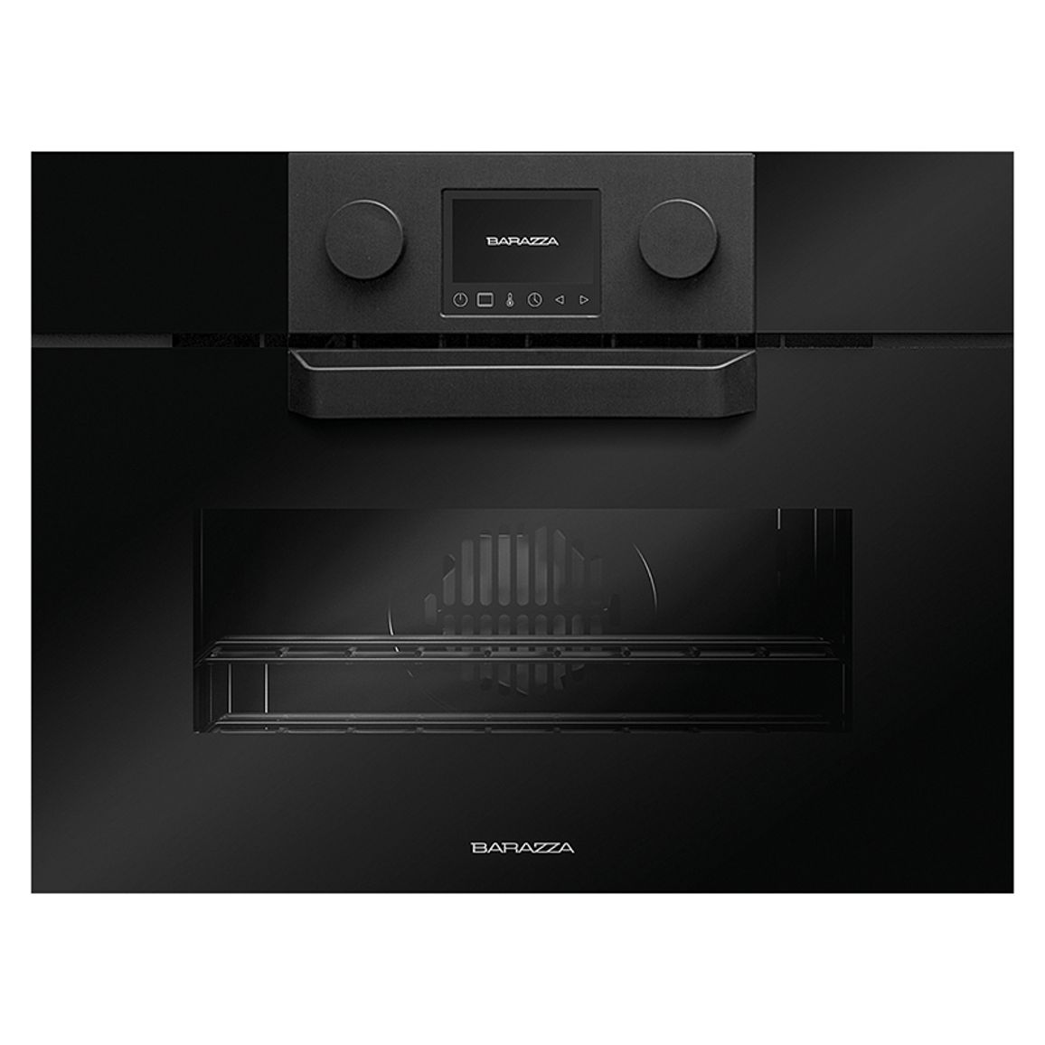 Компактный духовой шкаф ICON GLASS с СВЧ 45см 1FEVGMC черный Barazza Компактный духовой шкаф ICON GLASS с СВЧ 45см 1FEVGMC черный Barazza
